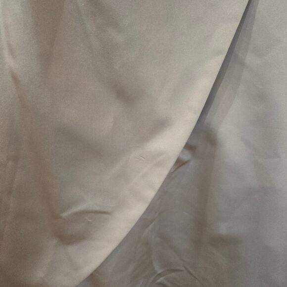 Davids Bridal faux wrap evening gown taupe Size 16 Ball gown wedding prom formal - Picture 10 of 11